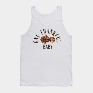 One thankful baby turkey for thanksgiving Tank Top